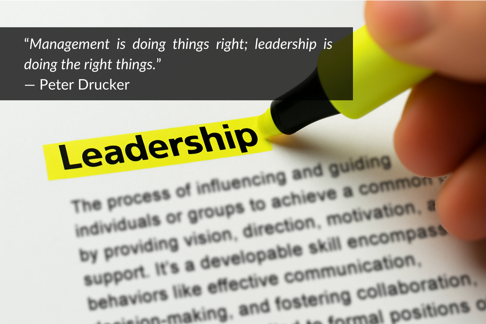 The three dimensions of effective leadership
